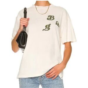 Anine Bing Ashton Vintage Tee Washed Buttercream